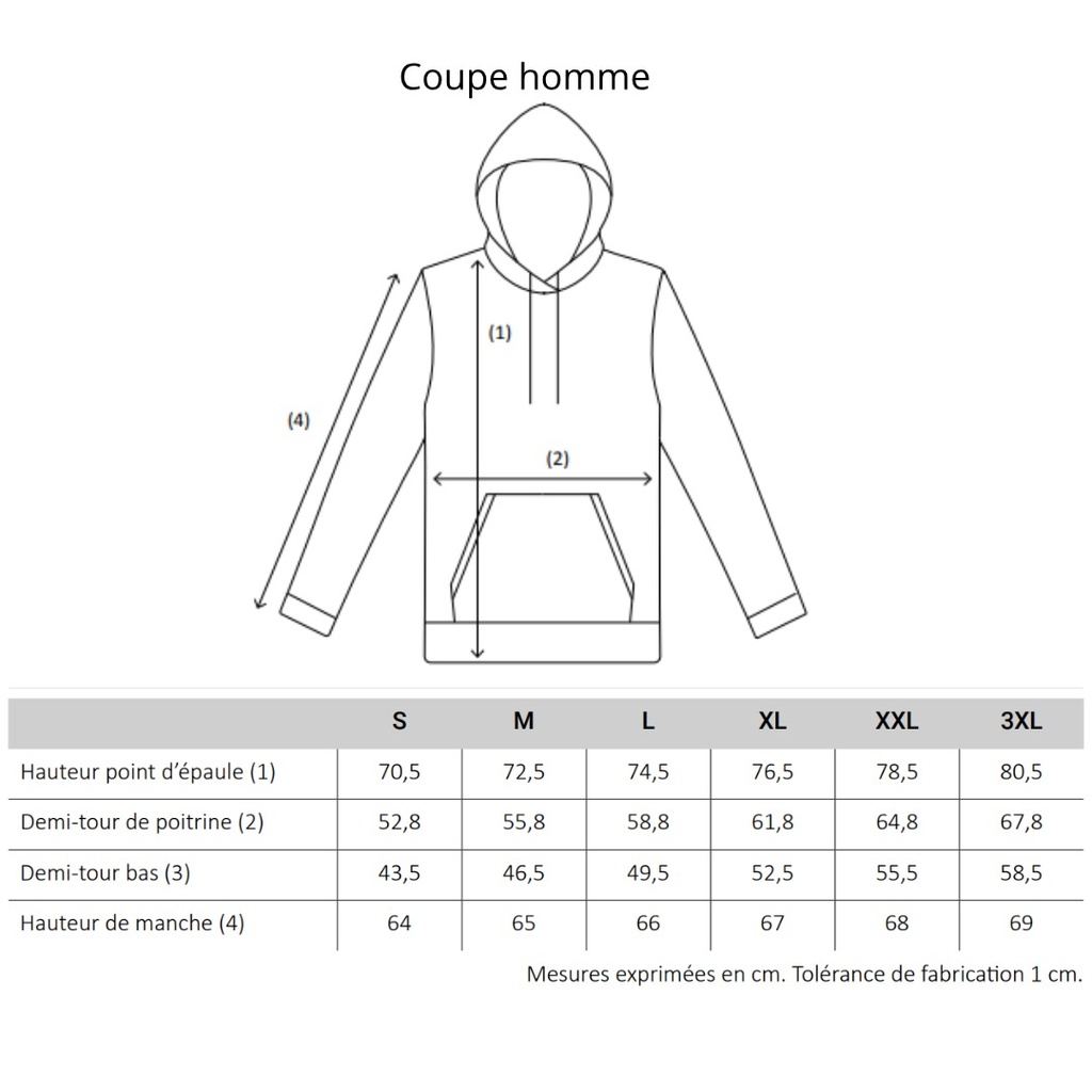 Le sweat à capuche français
